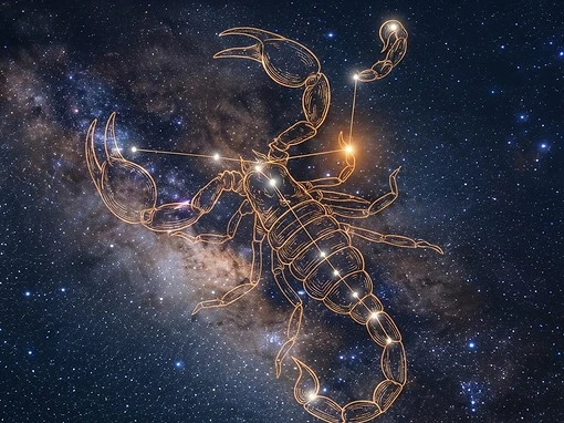 Scorpio — The Scorpion traced over the stars