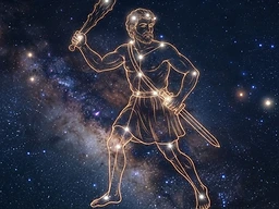 Orion — Kesil traced over the stars
