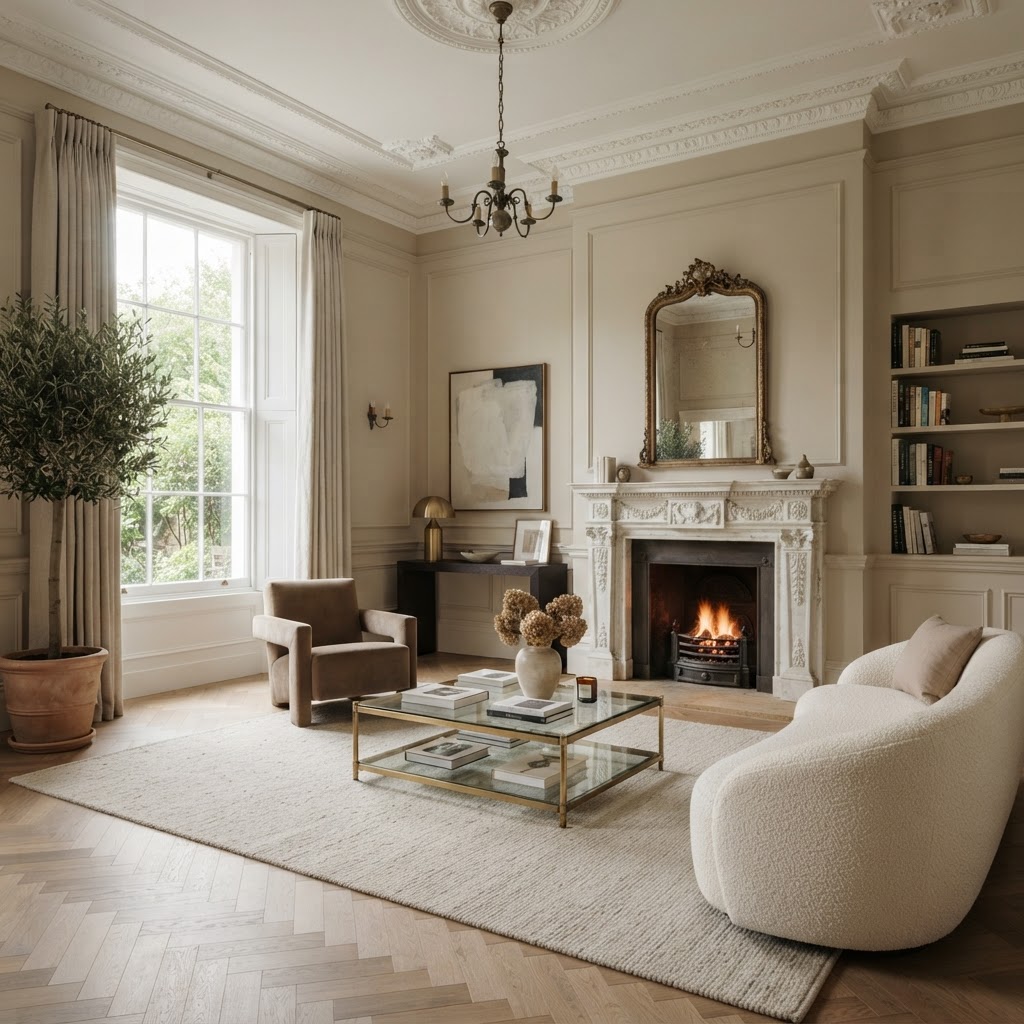 Luxury London townhouse interior