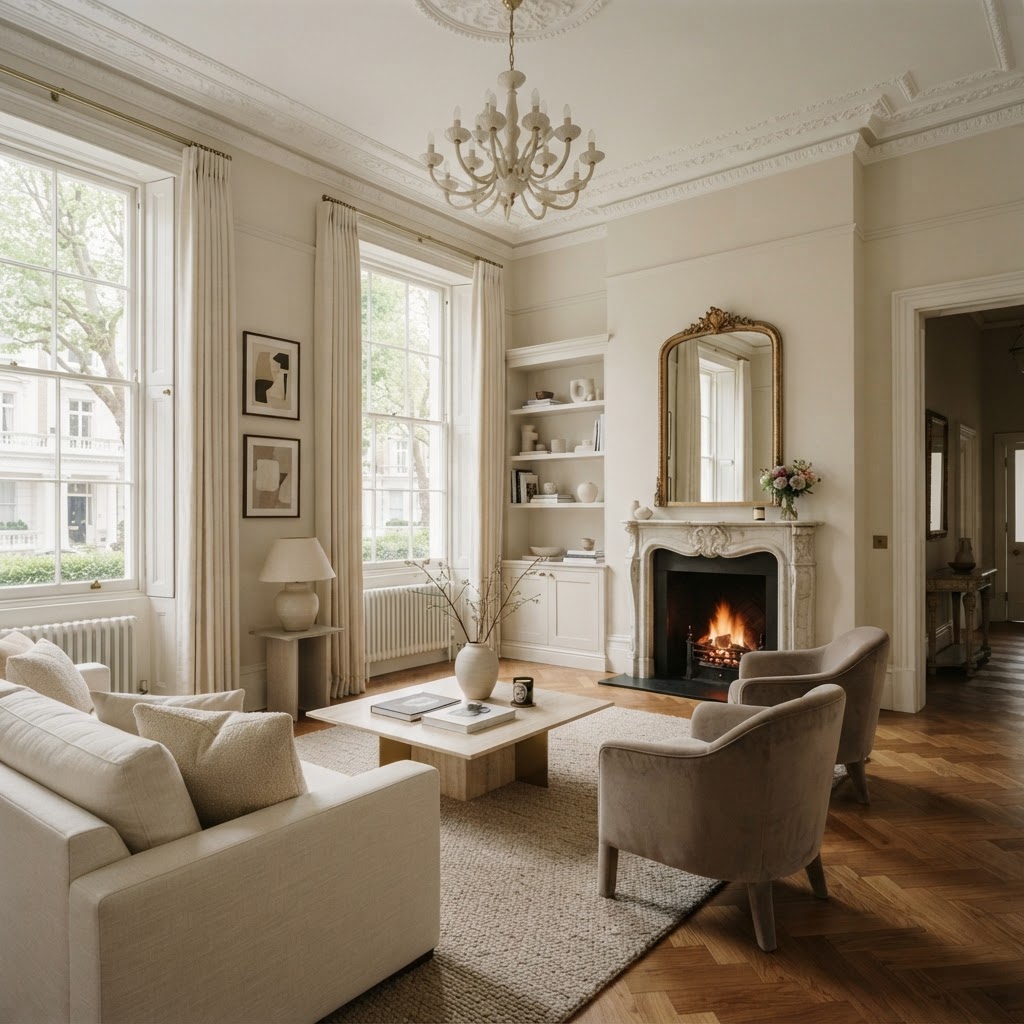 Luxury London apartment interior