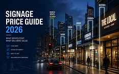Signvox Signage Price Guide 2026 — what drives cost and what delivers value