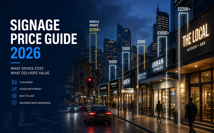 Signvox Signage Price Guide 2026 — what drives cost and what delivers value