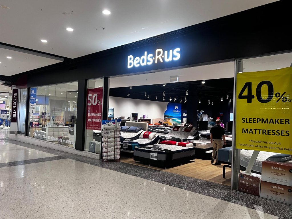 Beds R Us — Retail Branding — Retail signage in Castle Hill