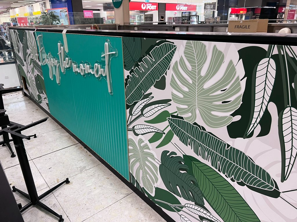 Custom 3D Café Signage — Chestnut Café — photo 2: Custom 3D Signage, Fabricated Lettering, Vinyl Decals, Shopping Centre Installation