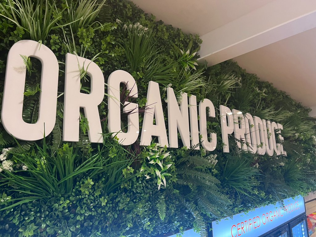 Nourish Organic Marketplace — photo 4: 3D Wall Signage, Illuminated Lightboxes, Window Graphics, Vinyl Decals, Fitout Signage