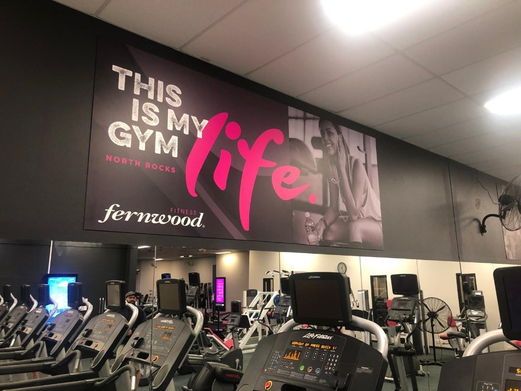 Fernwood Fitness North Rocks — photo 3: Shopfront Decals, Wallpaper Wall Graphics, Window Decals, Large Format Print