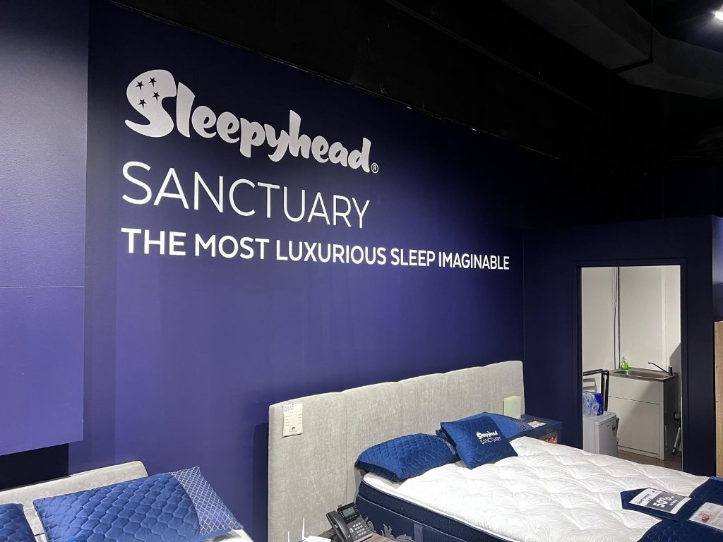 Beds R Us — Retail Branding — photo 3: Illuminated Shopfront, Wall Graphics, Window Decals, Large Format Print