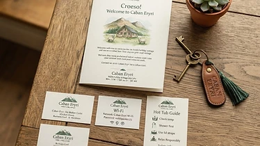 Branded Printed Materials for North Wales holiday properties