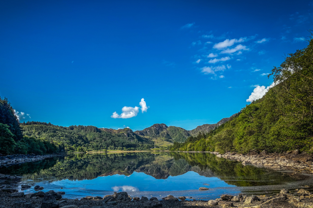 Lake in the mountains of North Wales