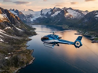 Private helicopter charter from Tromsø