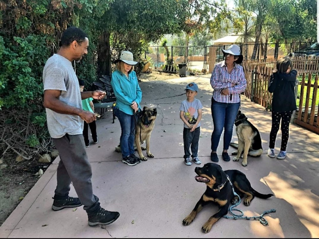 Illya with a group class on the property.