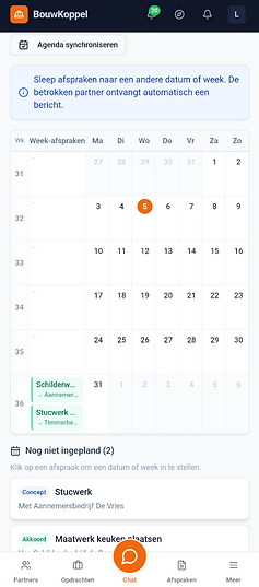 Plan in je agenda