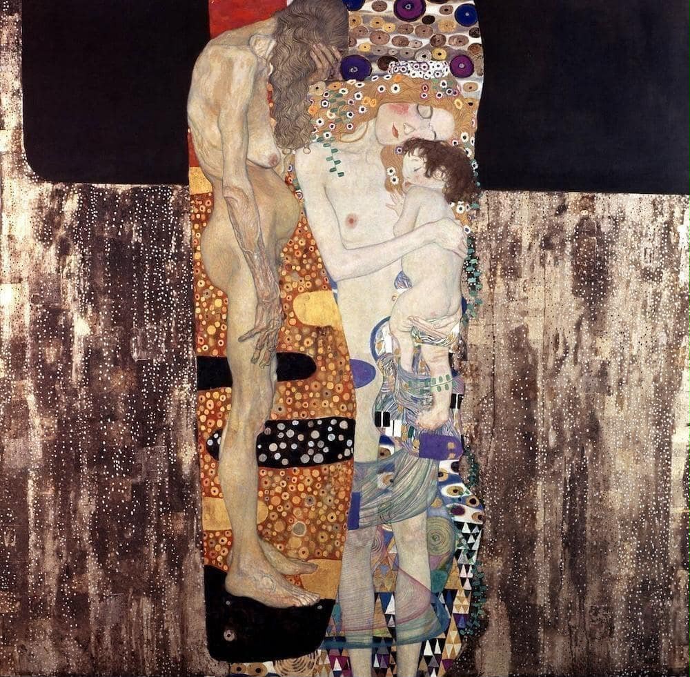 The Three Ages of Woman (1905) by Gustav Klimt