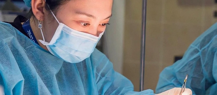 Dr Shilla Mariah Yussof in the operating theatre