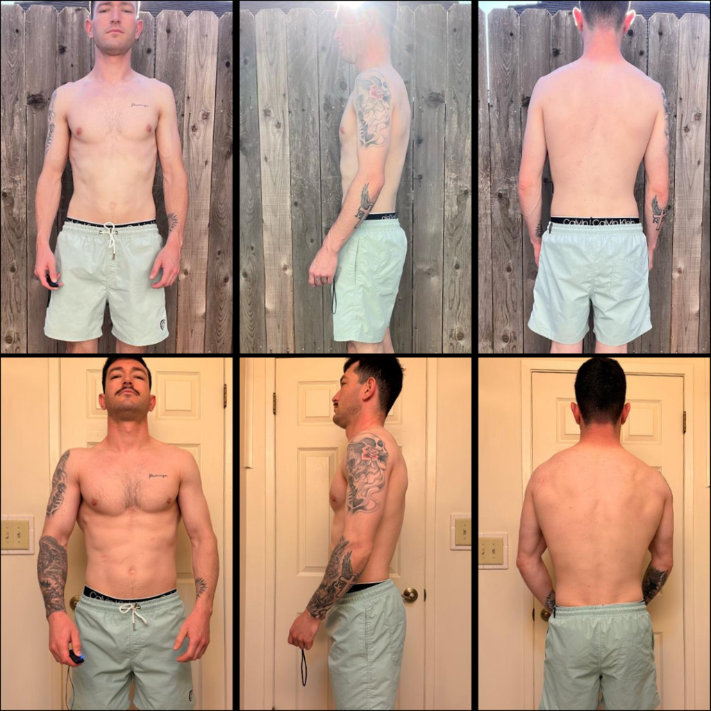 Garrett — before & after