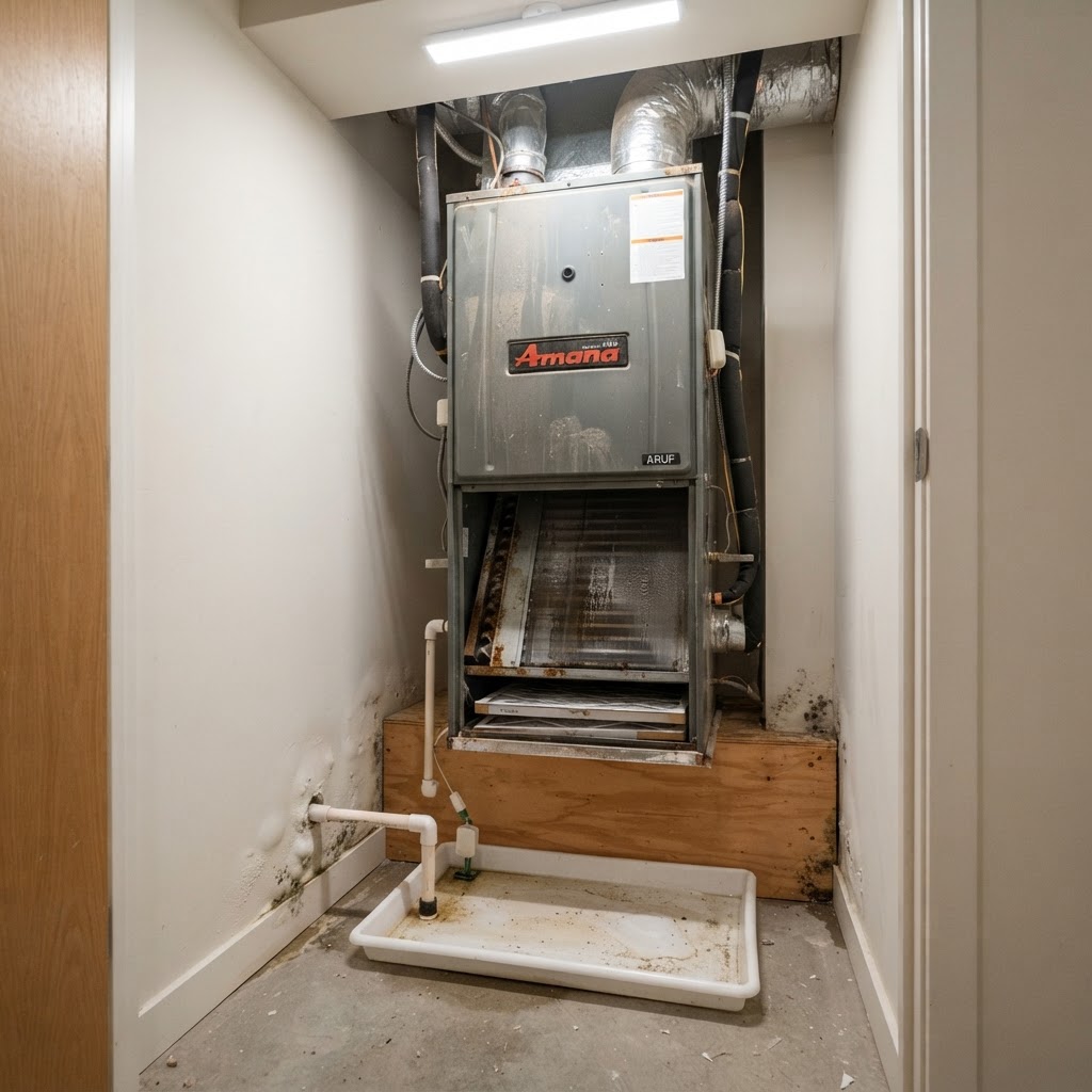 HVAC Condensation Mold in Jacksonville Condo