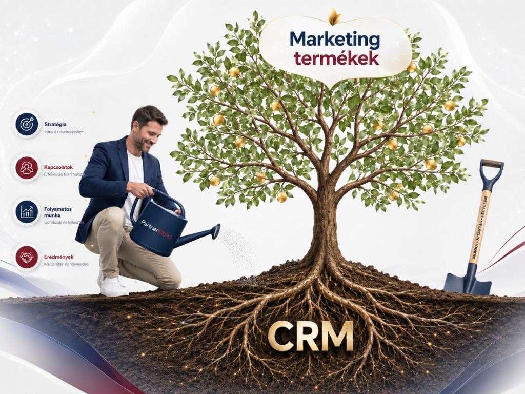 Az értékesítési rendszered mint pénzt termő fa, amit a PartnerEXPO öntöz — a gyökerek a CRM-ben