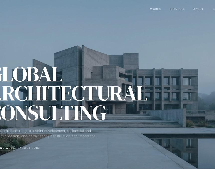 Global Architectural Consulting website homepage