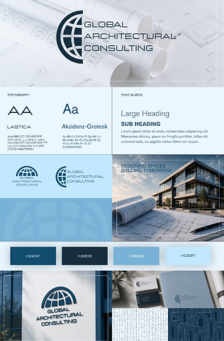 Global Architectural Consulting brand system board