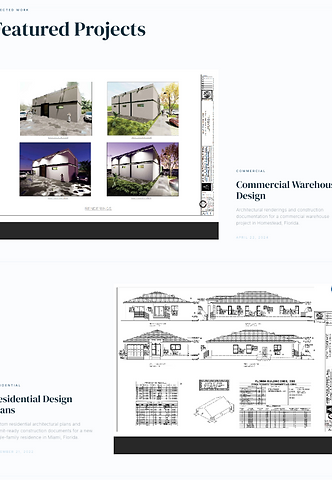 Global Architectural Consulting selected architecture projects screen