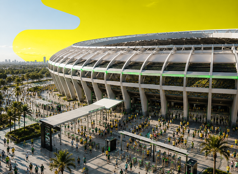 Estadio repleto de aficionados