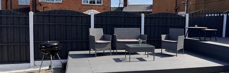 Premium outdoor patio and decking area