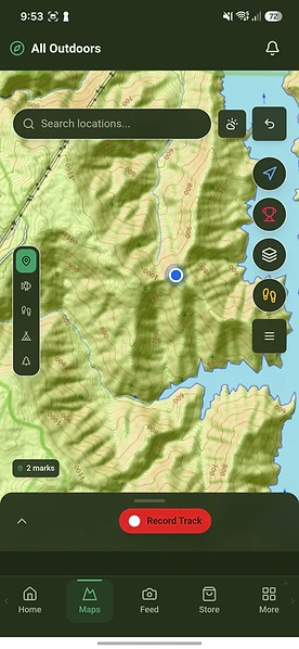 Offline Maps & GIS — real All Outdoors app screenshot