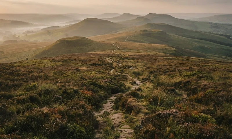 British moorland trail — Peak District