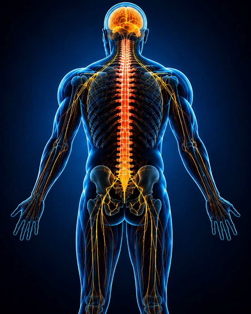Spine anatomy illustration