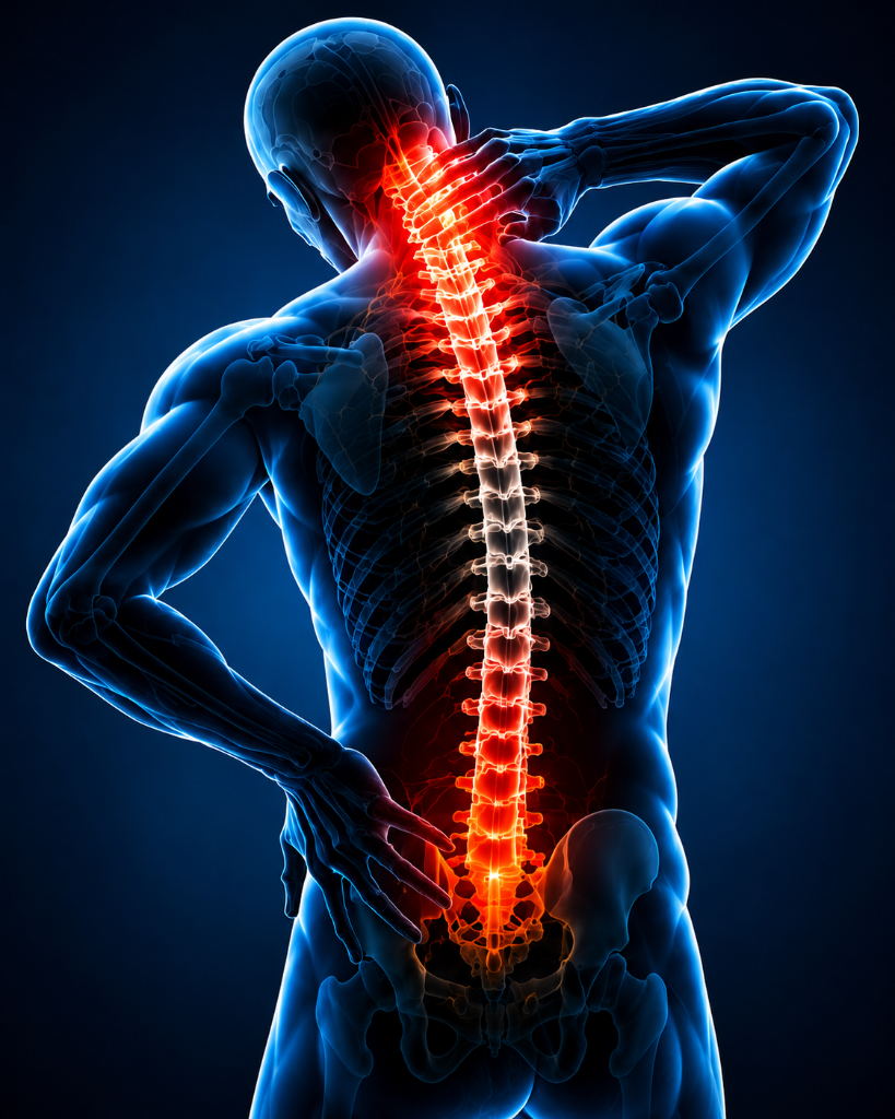 Spine anatomy illustration