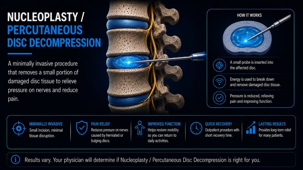 Nucleoplasty / Percutaneous Disc Decompression