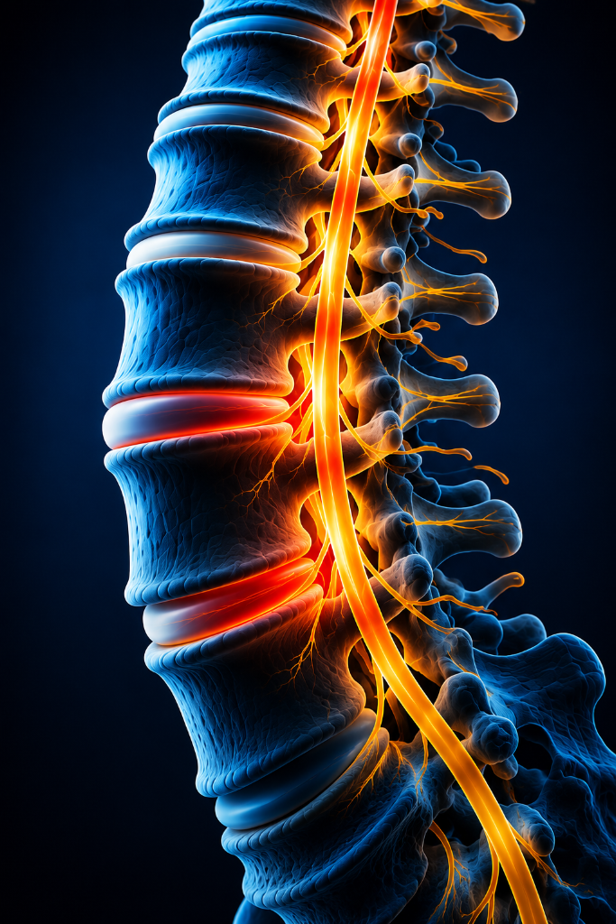 Spine anatomy illustration
