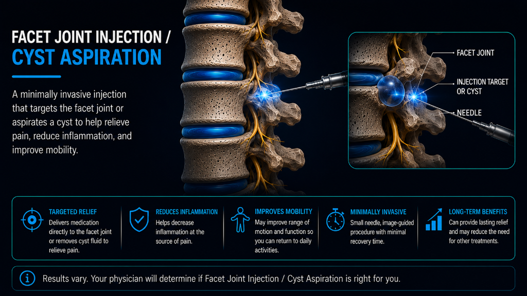 Facet Joint Injection / Cyst Aspiration