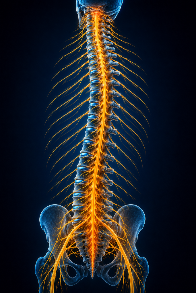Spine anatomy illustration