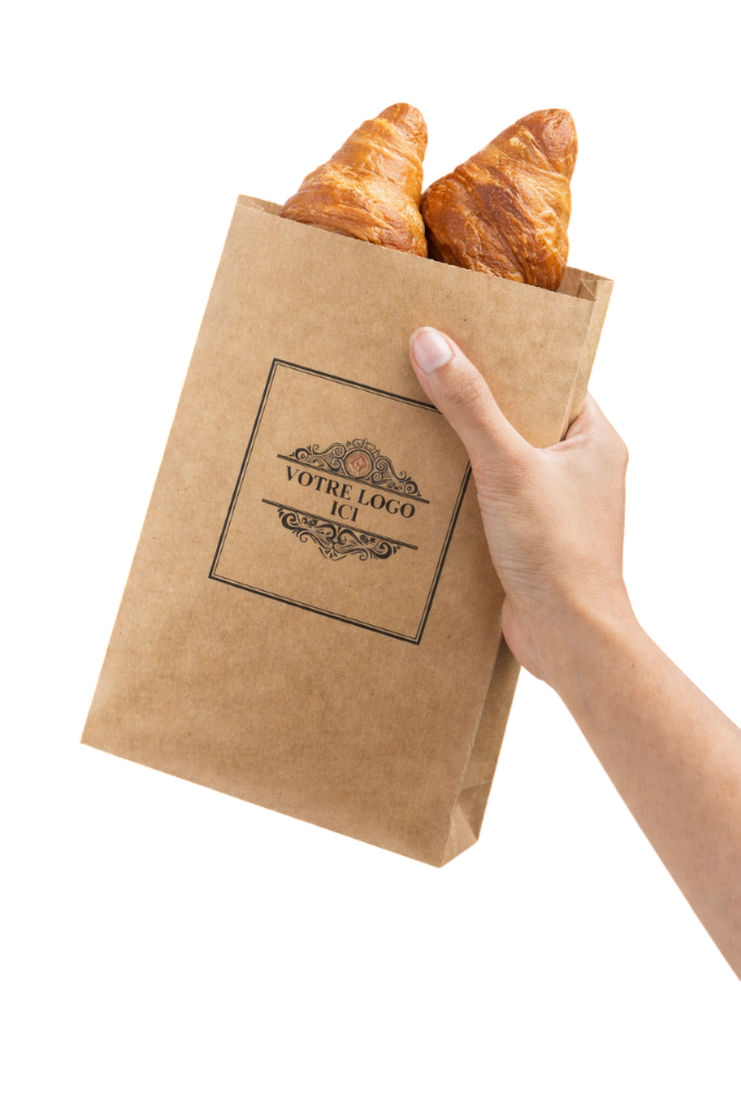 Sac kraft renforcé pour boulangerie personnalisé