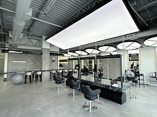 Secret Salon interior, styling stations