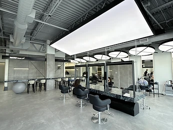 Secret Salon interior, styling stations