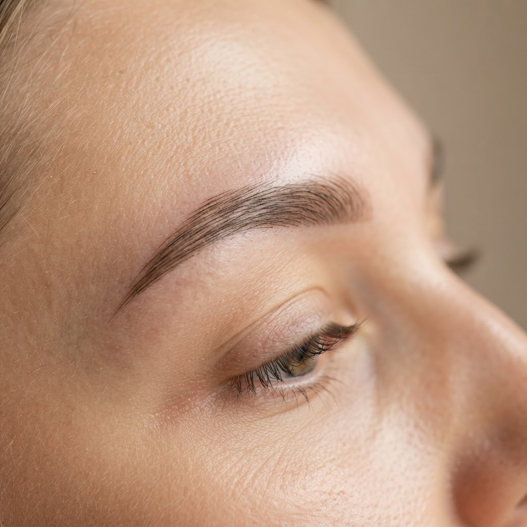 Natural eyebrow result