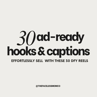 30 Ad-Ready Hooks & Captions