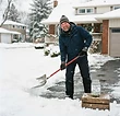 Shovel snow, bank the tips