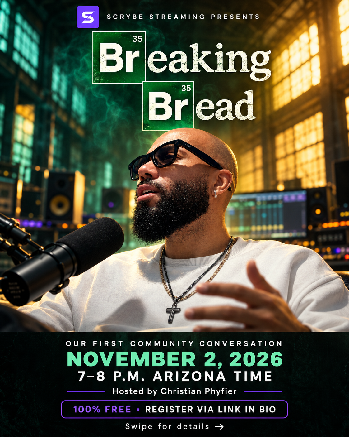 Breaking Bread event flyer