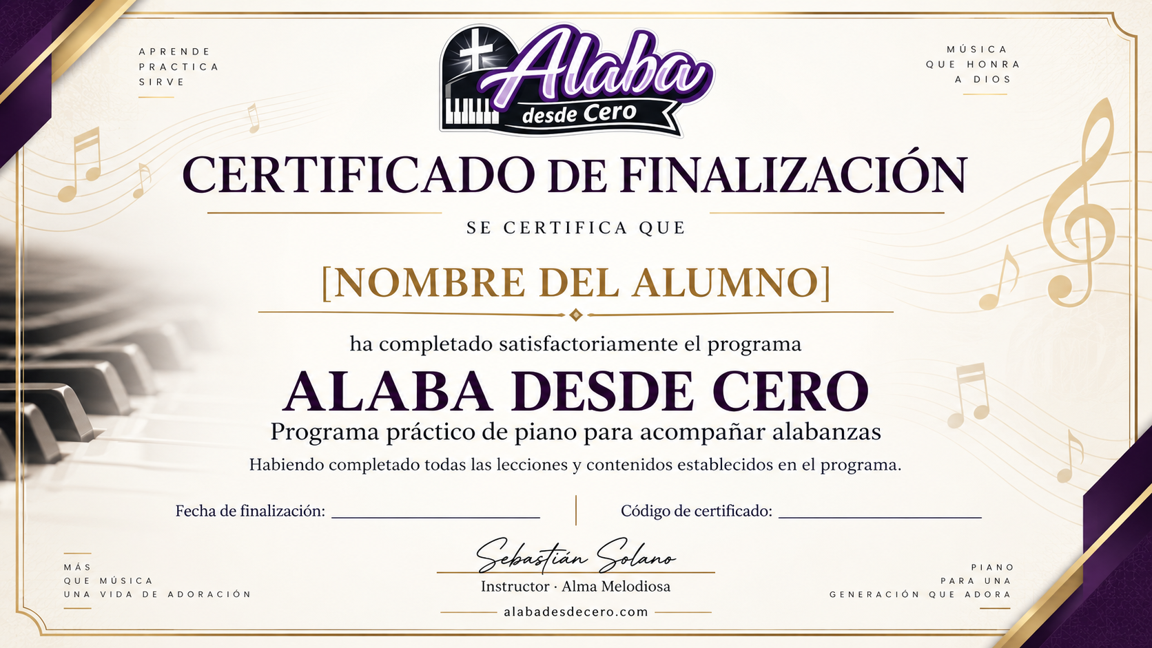 Certificado de Finalización
