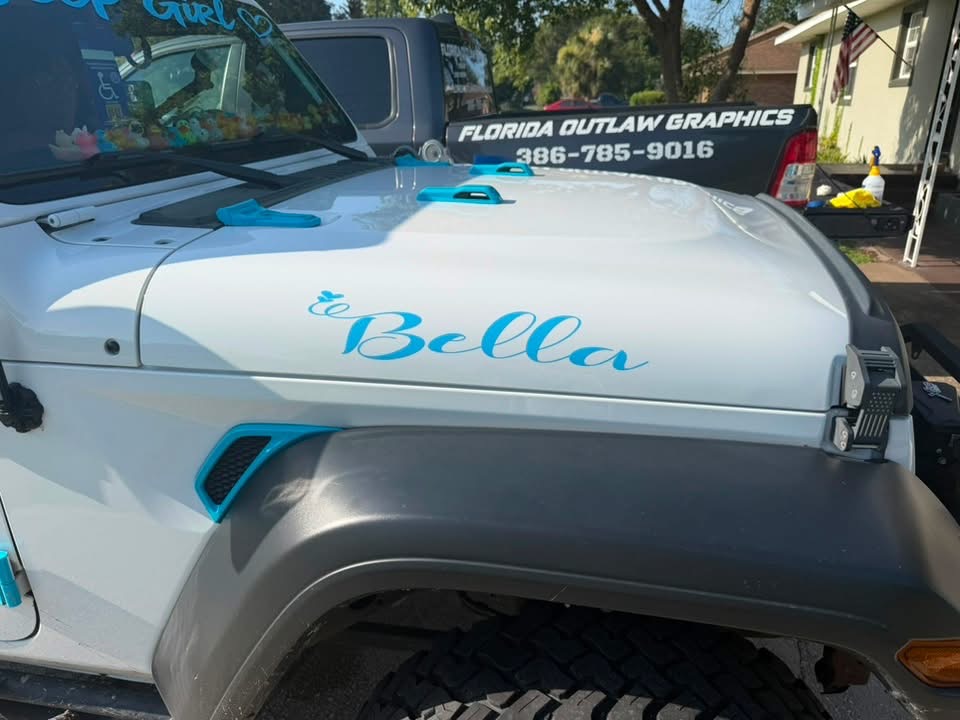 Bella — Hood Decal (Teal)