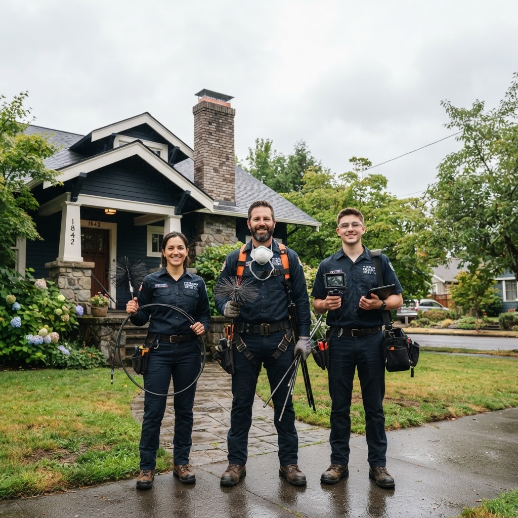 Prime Chimney Bellevue professional crew ready to serve the Eastside