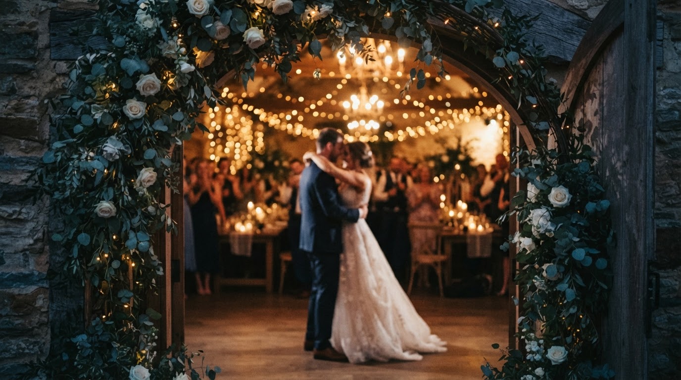 Couple during their first dance