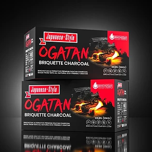 Japanese-Style Ogatan Briquette Charcoal - 22 lbs.