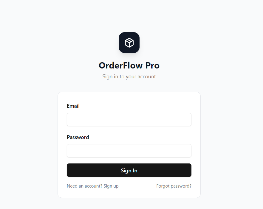 OrderFlow Pro template preview
