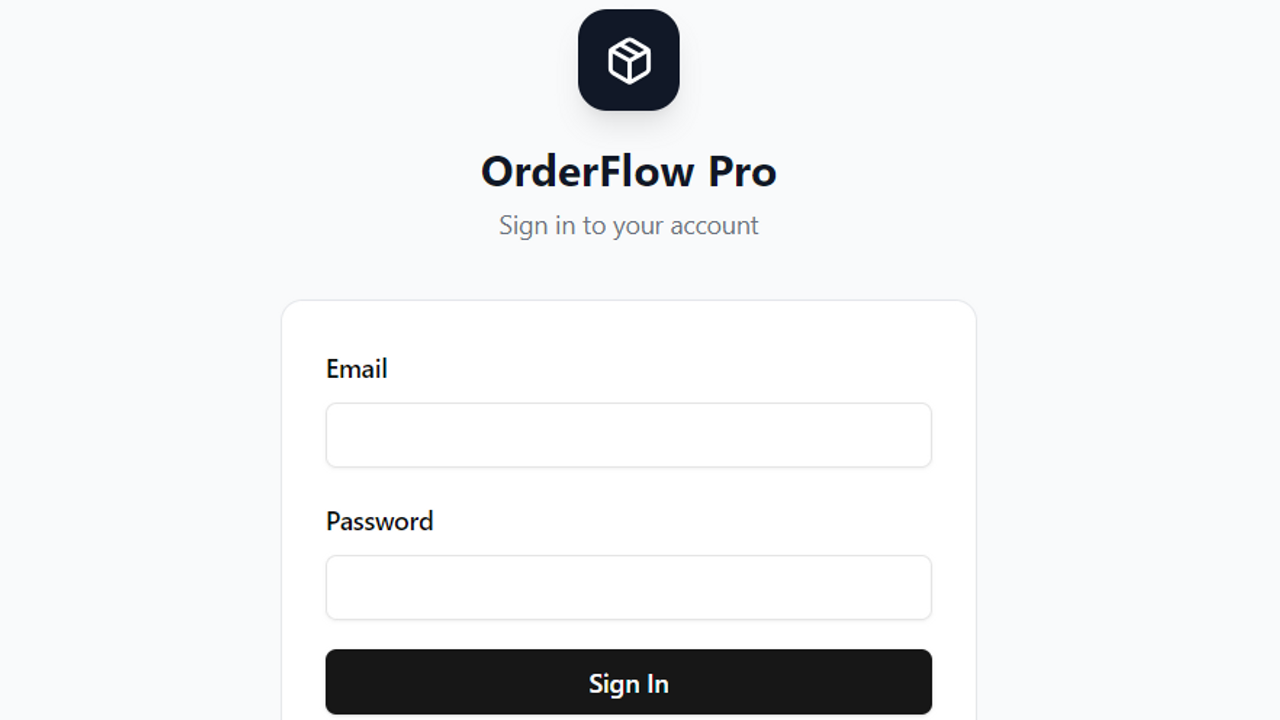 OrderFlow Pro template preview