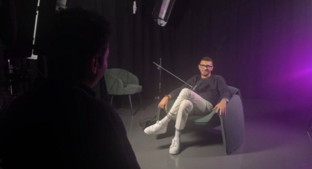 On camera