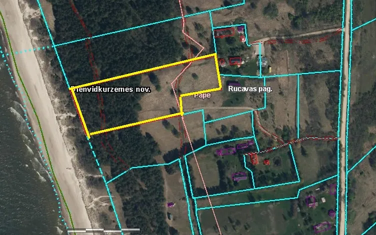 Žemė 1, 2535 ha ploto su 67,5 m jūros riba 7